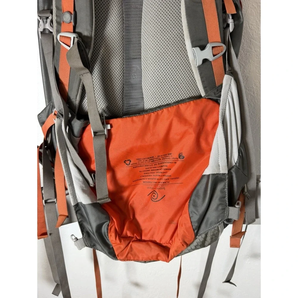 Mountain Hardwear Ozonic 50L Backpack Hiking Camping Pack Gray Orange